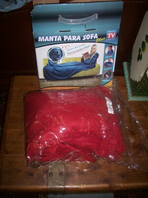 As Seen on TV Wearable Sofa Blanket Soft Fleece Wrap for Sofa Couch TV Sleeves-image