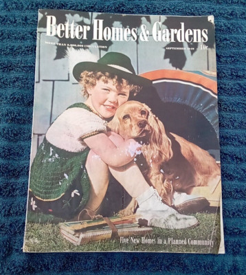 Better Homes & Gardens Vintage Full Magazine Book September 1940 Cocker Spaniel-image