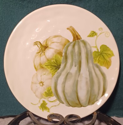 Pier 1 Autumn Bliss, Earthenware 8 1/2 Inch Plate, Microwaveable-image