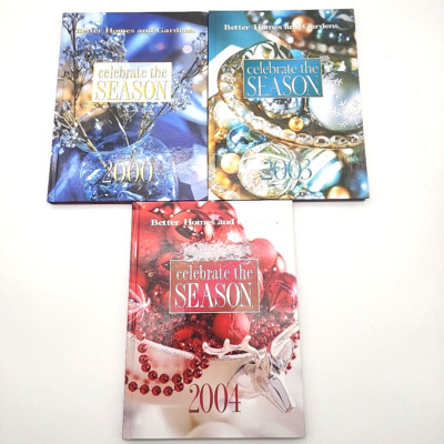 (3) Better Homes And Gardens Celebrate The Season 2000 03 04 Decor Cookbook Gift-image
