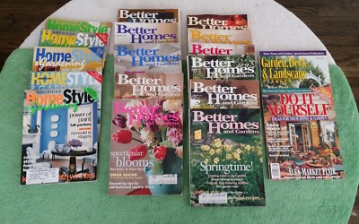 18 Better Homes Gardens Homestyle  Gardening Magazine Lot Redecorating Vintage-image