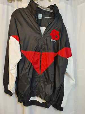 Vintage FUBU FB Sport Windbreaker Jacket Mens XL Full Zip Logo 90s -image