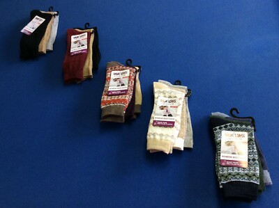 Women's socks:  Muk Luks Cozy up Your Life soft warm knee high or boot socks 3pk-image