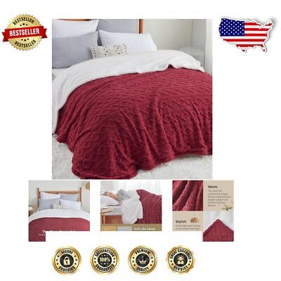 Ultra-Cozy 108x90 King Size Sherpa Blanket - Perfect for -Round Comfort-image