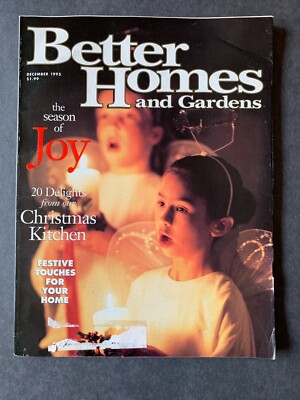Better Homes & Gardens Magazine Dec 1995 1990's Lifestyle Decor Recipes Ads-image