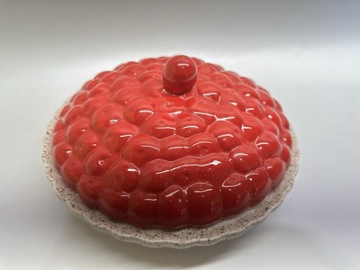 2011 Design Imports Cherry Pie Plate Baking Dish-image