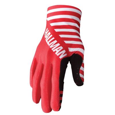 Thor Mainstay Slice Gloves - White/Red - Small 3330-7292-image