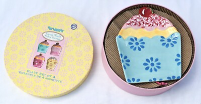 Pier 1 Imports - SWEET TOOTH - Cupcake Plate Set of 4 - Earthenware-image