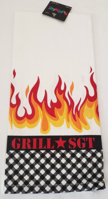 DESIGN IMPORTS Sizzlin Summer GRILL SGT Kitchen Towel – 18.5