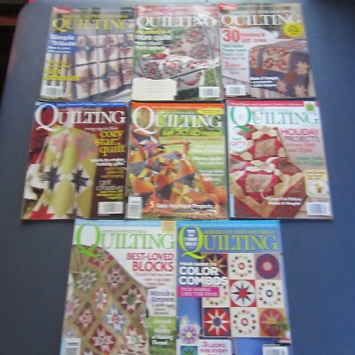 Lot of 8 Better Homes and Gardens American Patchwork & Quilting magazines-image