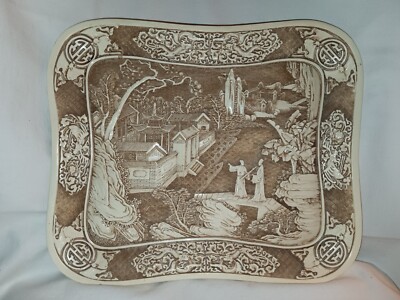 Ivory Dynasty 1982 Arnart Imports Decorative Asian Chinese Design Tray-image