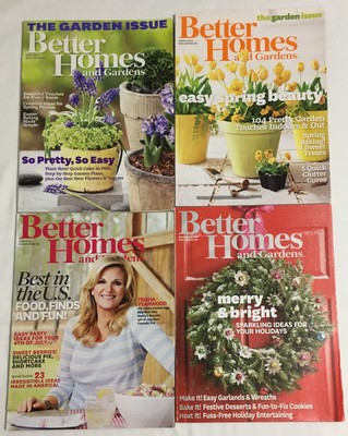 Better Homes and Gardens Magazine Lot of 4 April 2012 - December 2013 Yearwood-image