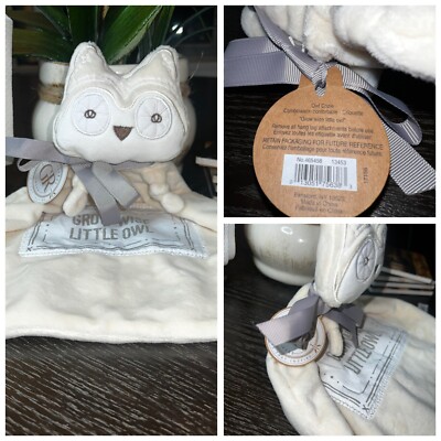 Grasslands Road – Cream Owl Bird Baby Blanket Blankie Cozie Lovie Lovey [New]-image