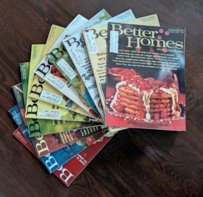 Lot 11 BETTER HOMES & GARDENS 1966 magazine FOOD-Gardening-CHRISTMAS-Recipes-ADS-image