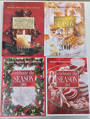 Lot of 4 Celebrate the Season Christmas Books from Better Homes & Gardens. R-199-image