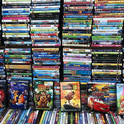 Kids Childrens DVD Lot Huge Pick Choose You Own Movies Combined Shipping Disney-image