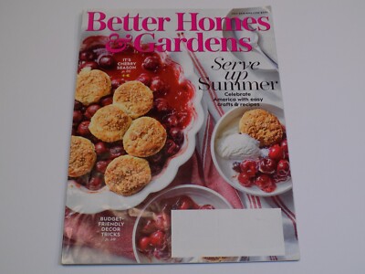 Better Homes Gardens Magazine July 2020 Cherry Pie Season Serve Up Summer Recipe-image