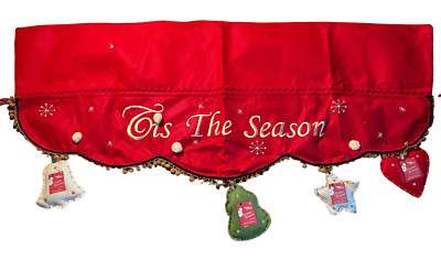 Better Homes & Gardens NWOT Christmas memories mantle cover/tis the season-image