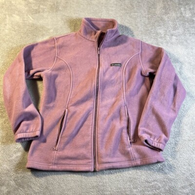 Columbia Benton Springs Fleece Full-Zip Jacket L Pink Cozy Winter Cold Comfort-image