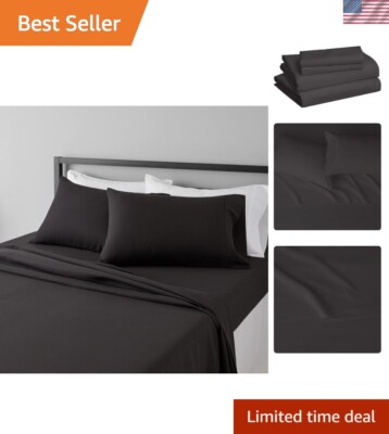 Microfiber Full Bed Sheet Set - Lightweight, Soft & Cozy for Year-Round Comfort-image