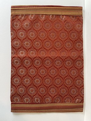 Pier 1 Imports Placemats Red & Gold Medallion Sunburst 13