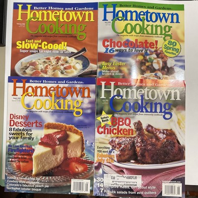 EUC Lot of 4 Better Homes & Gardens Hometown Cooking Magazines 2002-image