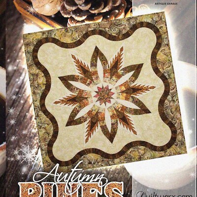 Cozy Autumn Pines Quilt Design-image