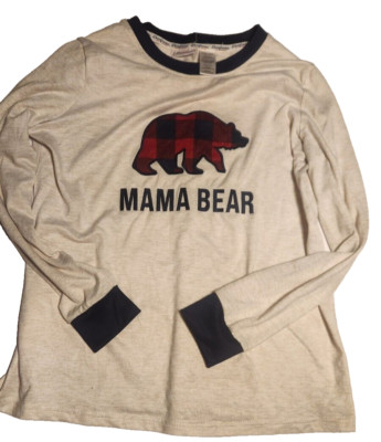 dearforms cozy comfort mama bear long sleeve size medium 8-10-image