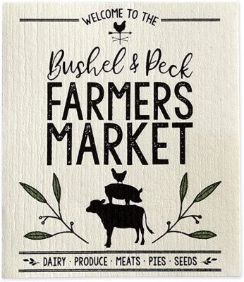 Design Imports India Swedish Dishcloth, Farmer's Market-image