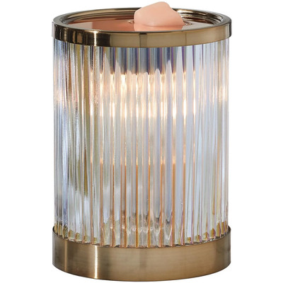 Better Homes & Gardens Full Size Wax Warmer, Ribbed Glass Design, Elegant-image