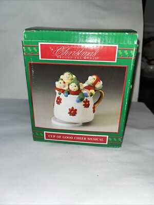 Vintage 1992 House of Lloyd Christmas Around The World Cup of Good Cheer Musical-image