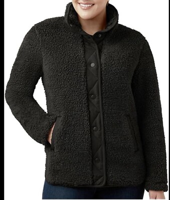 Member's Mark Cozy Sherpa 2XL Black Women's Pullover Sweater-image