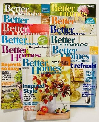 Better Homes & Gardens Magazine 2013-2014 Lot of 11 Issues-image