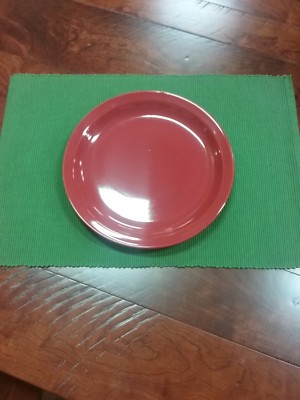 New. Reversible green rectangle textured place mat. 20