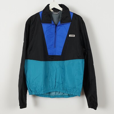 Vintage 90s HIND Ski Windbreaker Jacket Packable Size Medium Nylon 1/4 Zip Wind-image