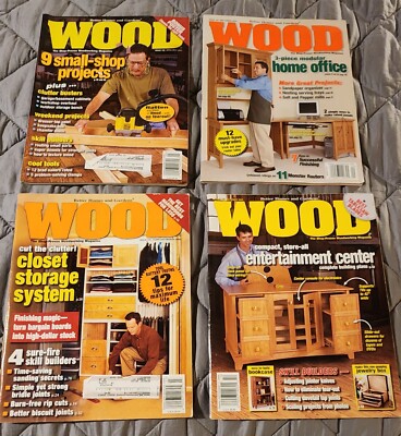 Lot of (4) - Vintage WOOD Magazines by Better Homes and Gardens - Lot #1082-image