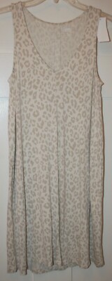 Jenni Intimates Animal Print Sleeveless Chemise Nightgown Women's Small-image