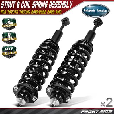 2pcs Front Complete Strut & Coil Spring Assembly for Toyota Tacoma 2016-2023 RWD-image