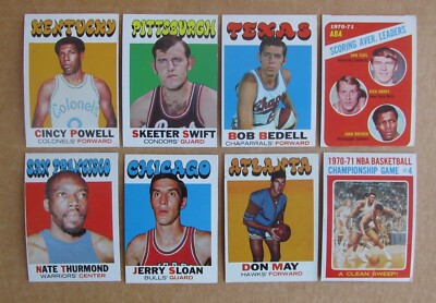1971-72 TOPPS BASKETBALL CARD SINGLES COMPLETE YOUR SET U-PICK UPDATED 6/3-image
