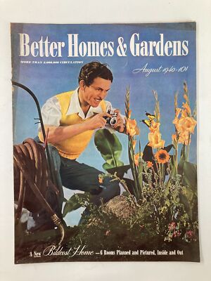 VTG Better Homes & Garden Magazine August 1940 Dollars & Sense in Home Planning-image