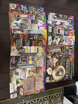 21 Better Home And Garden Cross Stitch & Needlework Magazines 1996-98-image