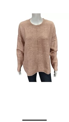 NWT~~ LEGENDARY OUTFITTERS LADIES’ COZY CREWNECK SWEATER~~ HEATHER ROSE/CREAM~XL-image