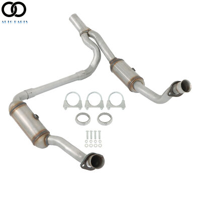Front Y Pipe Catalytic Converter Complete Set For 2010-2011 Jeep Wrangler 3.8L-image