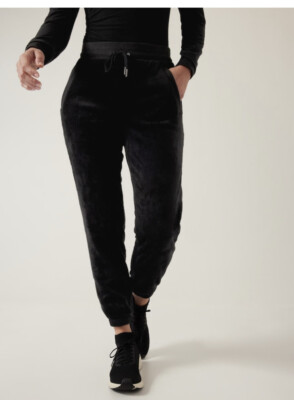 Athleta Cozy Karma Recover Jogger size S SMALL Black #511385-image