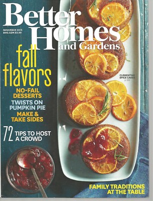 Better Homes & Gardens November 2015 Free & Fast SnH Best Deal on Ebay L@@K !!-image