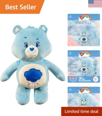 16” Grumpy Bear Cuddle Pillow – Cozy Plush Comfort for Care Bears Lovers-image