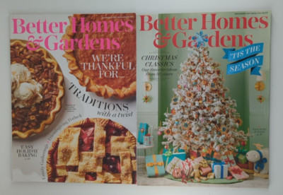 Better Homes & Gardens Magazines Lot of 2 November & December 2017 Holiday Issue-image