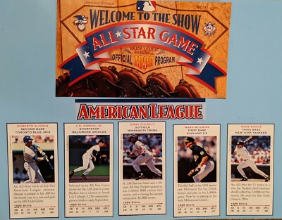 1993 1994 1995 MLB All-Star Game Program Player Cuts - U Pick-image