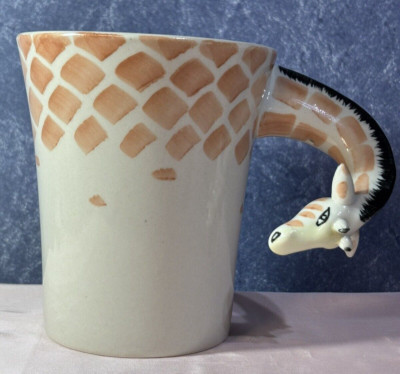 Pier 1 Imports Giraffe Mug Large Giraffe neck handle 1697f-image