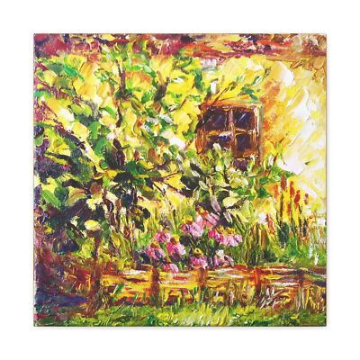 House prtrait Canvas Gallery Wraps print by Ukrainian artist-image